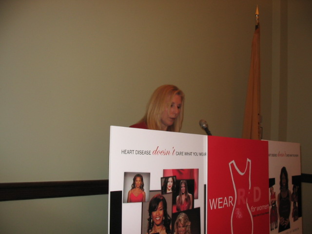 thumbnail Wear Red day participants at the NJ statehouse