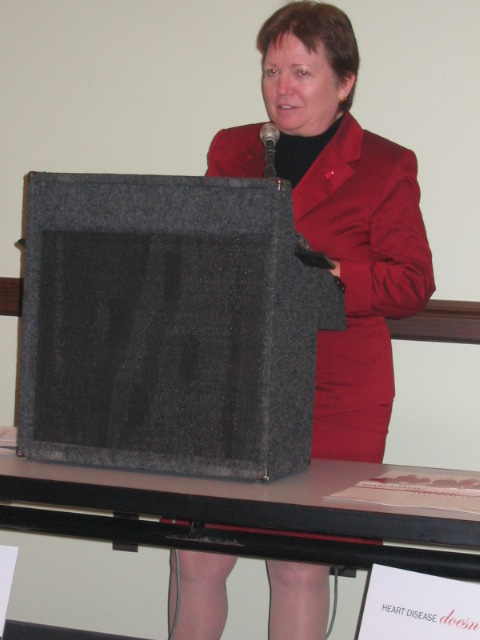 thumbnail Wear Red day participants at the NJ statehouse