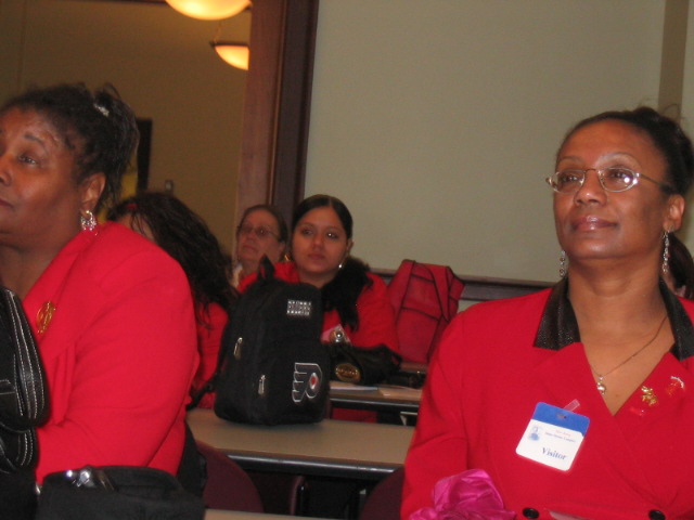 thumbnail Wear Red day participants at the NJ statehouse